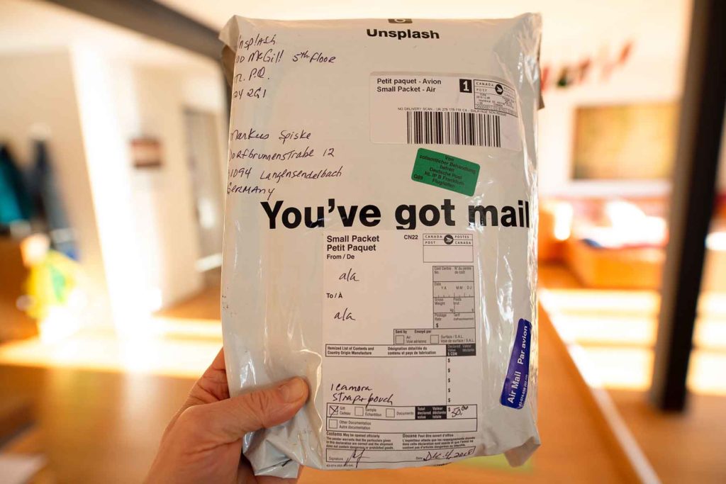 Unknown Mail Package.