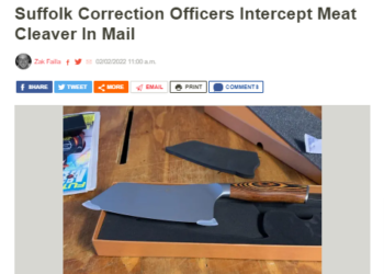 Suffolk Correction Officers Intercept Meat Cleaver In Mail Suffolk Daily Voice.